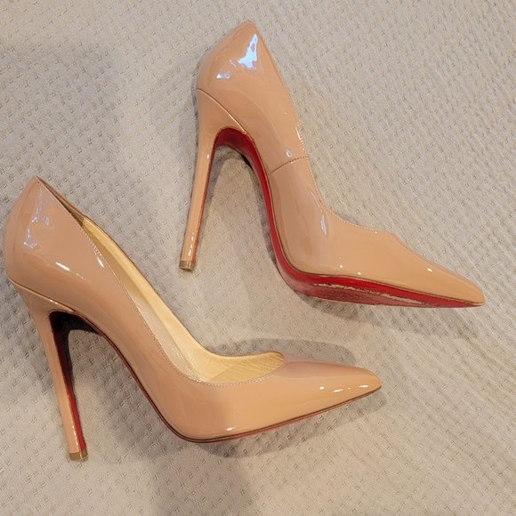 Christian Louboutin Pigalle, size 38.5, nude